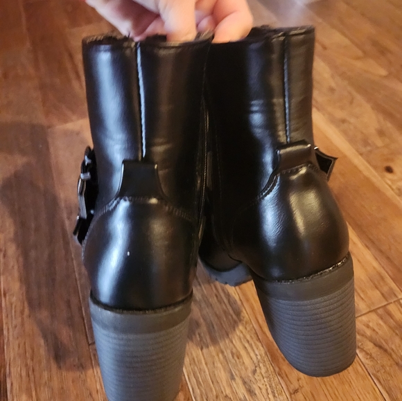 Black Combat Boots - Picture 3 of 5